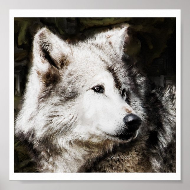 Wolf Head Study Poster (Front)