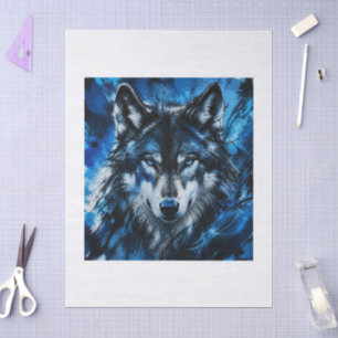 Wolf head tissue paper