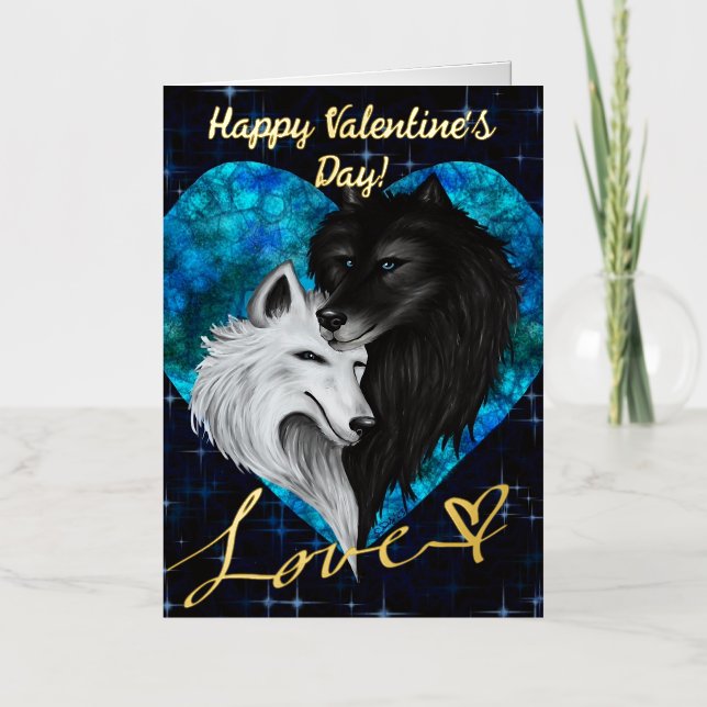 Wolf Heart - Carte de Saint-Valentin (Recto)
