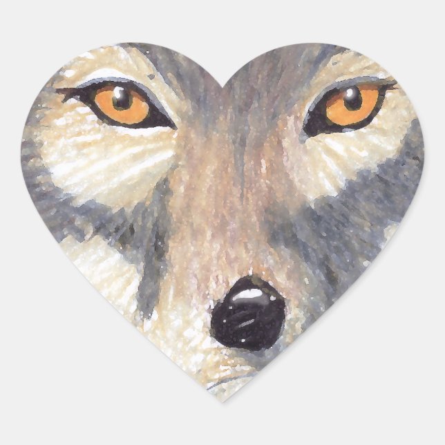 Wolf Heart Sticker (Front)