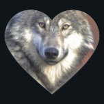 WOLF HEART STICKER<br><div class="desc">WOLF STARING AT YOU FOR LOVE,  PASSION,  GIRLFRIEND,  WEDDING,  BRIDE,  PASSIONATE,  BEAUTIFULL, WED, PAINTING, COLOR, EXCITING, DATE, DATING, "HOME DECOR", DECOR, FLIRT,  GIFT,  graduation,   birthday,  valentine,  "valentines day",  anniversary,  engagements,  sympathy,  events,  "new home",  homecoming,  party,  celebration,  reunions,  anniversaries,  "for her",  sweethearts,  mother,  wife, </div>