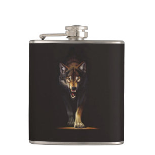 wolf hip flask