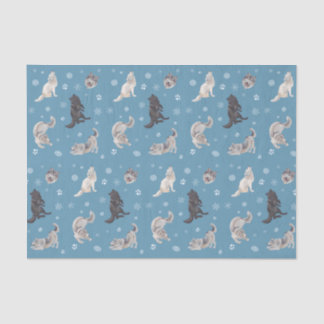 Wolf Holiday Tissue Paper