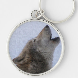 Wolf Howl Keychain
