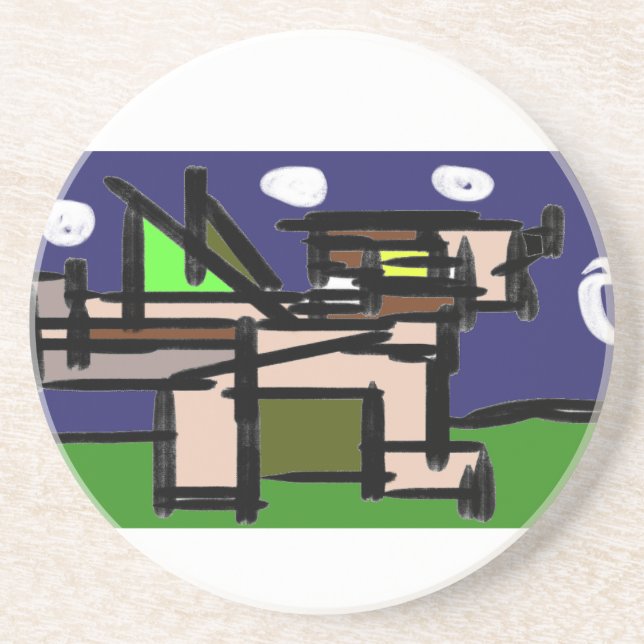 Wolf  howl night  coaster (Front)