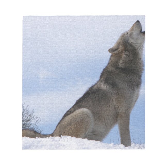 Wolf Howl Notepad (Front)