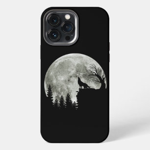Wolf Howl On Mountain Halloween Moon iPhone 13 Pro Max Case