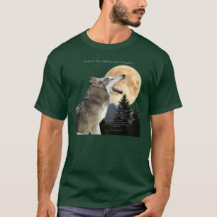 WOLF HOWL & POEM (Wolf Protection) T-Shirt