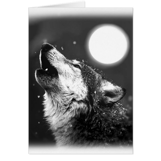 Wolf Howling à Moon (Devant)