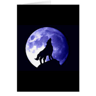 Wolf Howling à Moon