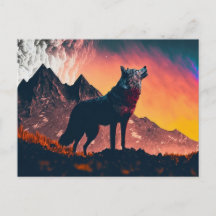 Wolf Howling Art 