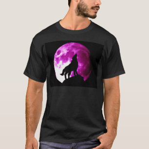Wolf Howling at Moon T-Shirt