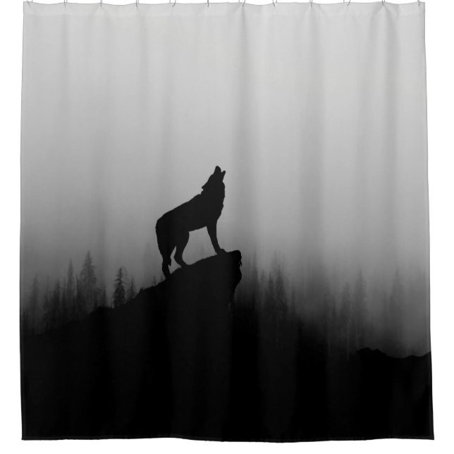 Wolf howling at the moon (Front)