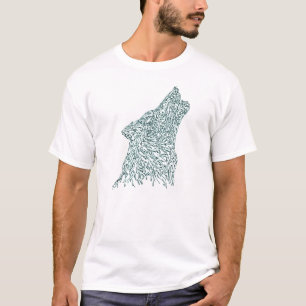 Wolf howling at the moon T-Shirt