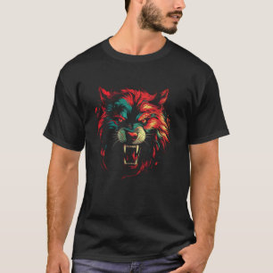 Wolf Howling Colourful Women s Alaskan Wildlife Lo T-Shirt