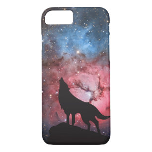 Wolf Howling in Galaxy iPhone 8/7 Case