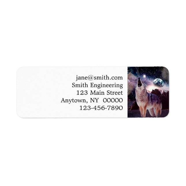 Wolf howling through the universe (Front)