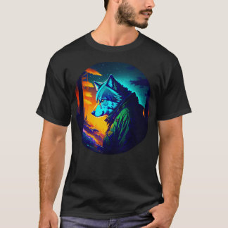 Wolf hunter in the forest T-Shirt