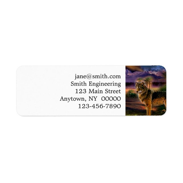 Wolf hunting in mountain (Front)