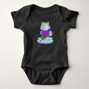 Wolf Ice hockey Ice hockey stick Baby Bodysuit
