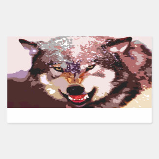 Wolf in Snow Sticker