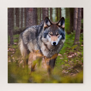 Wolf in the Forest Jigsaw Puzzle