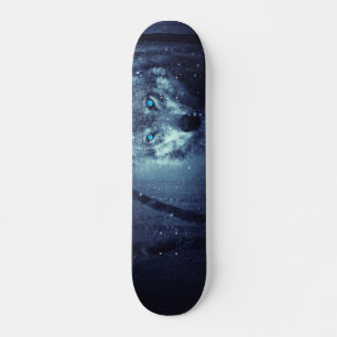 Wolf In The Snow Skateboard