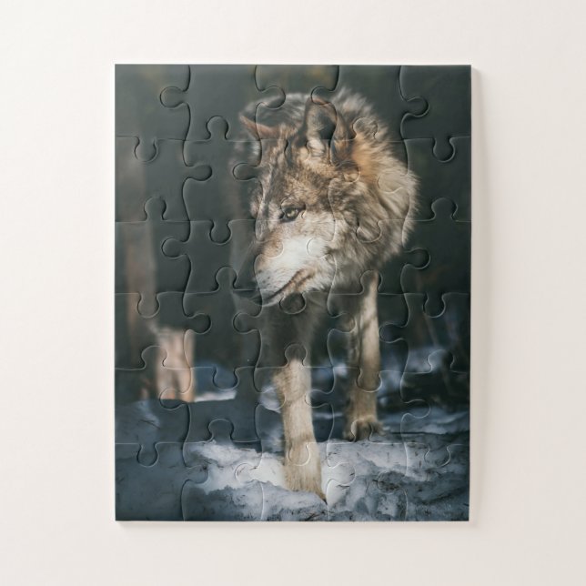 Wolf in The Wild Animal Jigsaw Puzzle (Vertical)