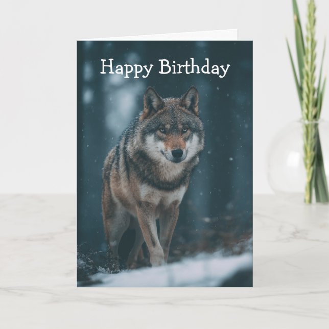 Wolf in Winter Card (Front)