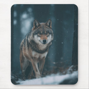 Wolf in Winter Mouse Pad
