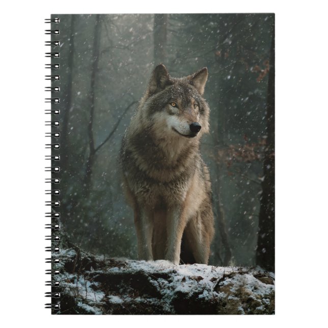 Wolf in Winter Notebook (Front)