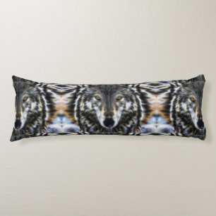 Wolf Inspirational design Portrait Body Pillow