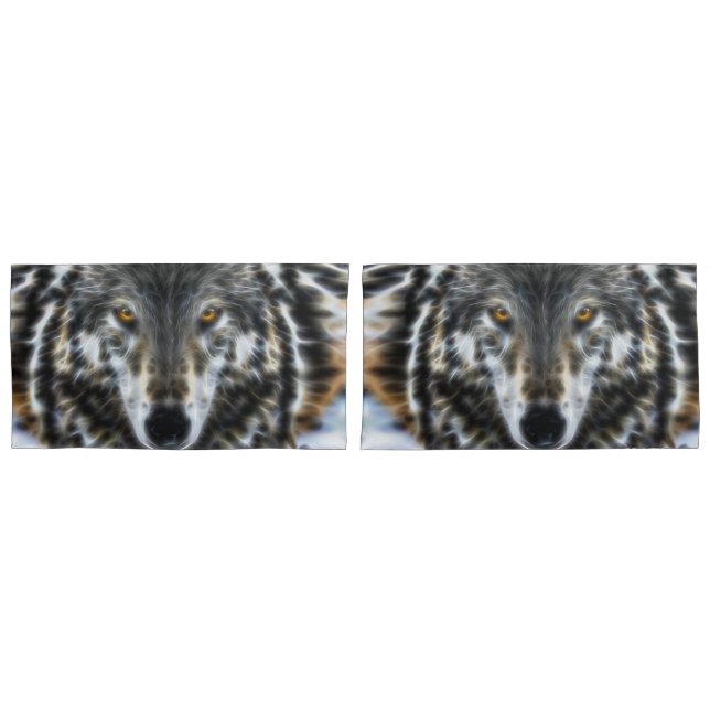 Wolf Inspirational Portrait Pillowcase (Front-Set)