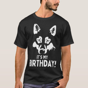 Wolf It's My Birthday Boys Girls Kids Birthday T-Shirt