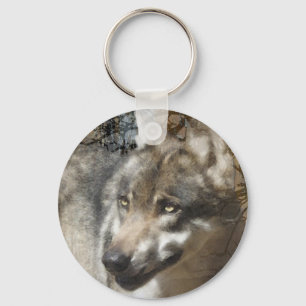 wolf keychain