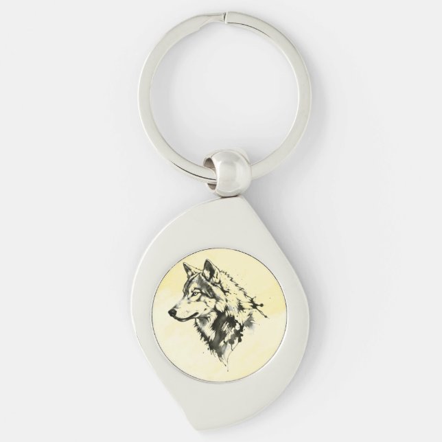 Wolf Keychain (Front)