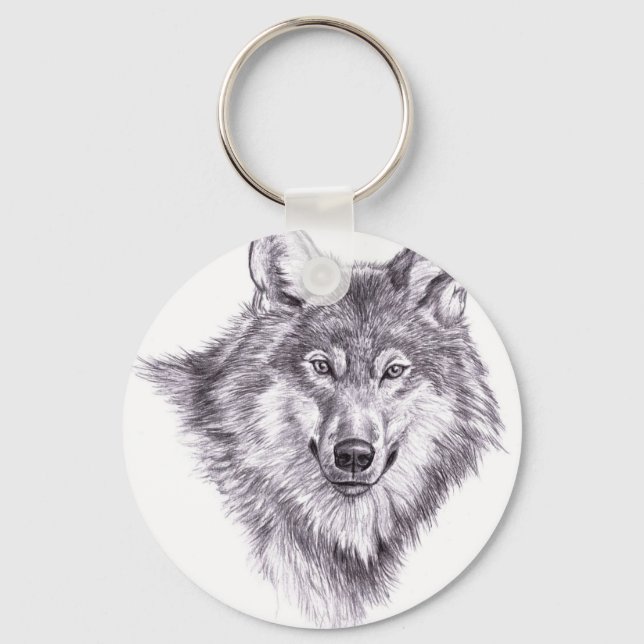 wolf keychain (Front)