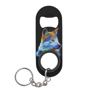 Wolf Keychain Bottle Opener