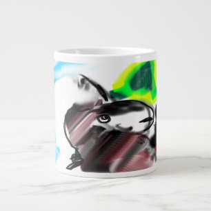 Wolf  kind forest large coffee mug