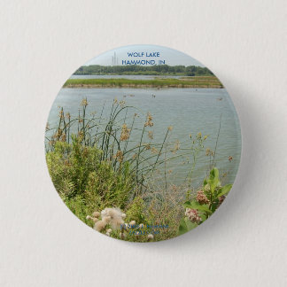 WOLF LAKE, HAMMOND, IN 2 INCH ROUND BUTTON