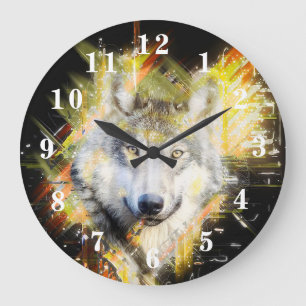 Wolf Large Clock