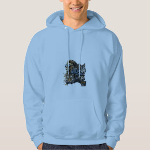 Wolf Lion Tiger Graphic Pullover Hoodie 