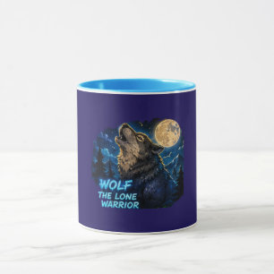 Wolf Lone Warrior Coffee Mug