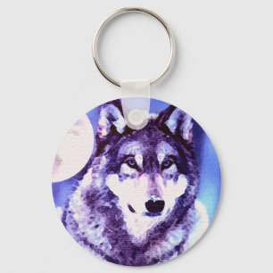 Wolf Look - Lonely Wolf Keychain