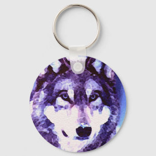 Wolf Look - Lonely Wolf Keychain
