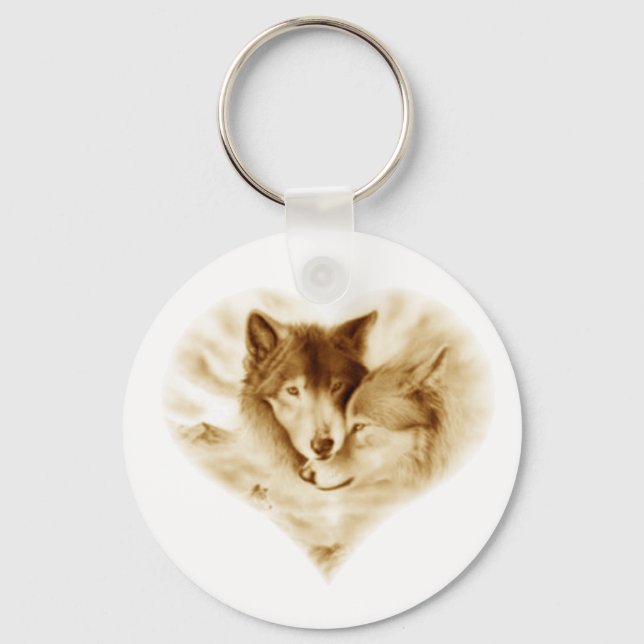 Wolf Love Keychain (Front)
