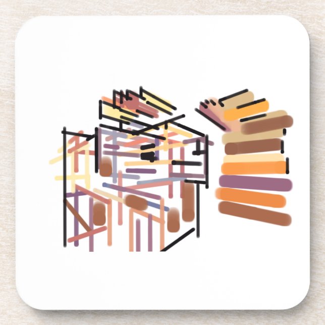 Wolf lovely Autumn  Coaster (Front)