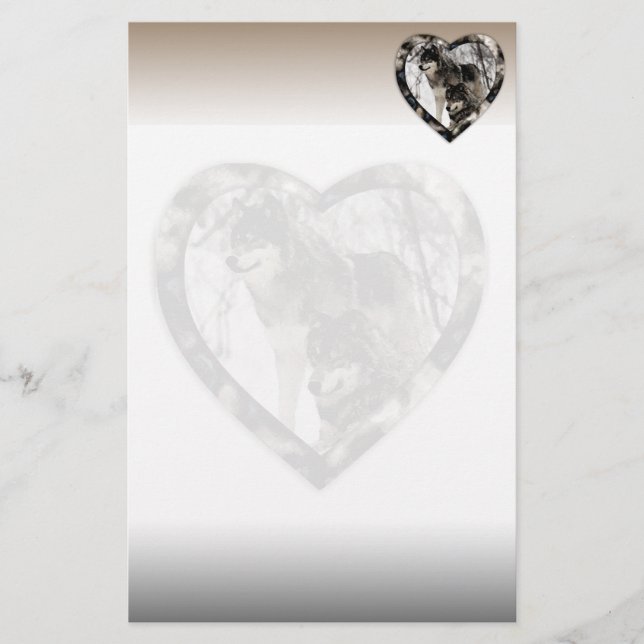 Wolf Lover Stationery (Front)