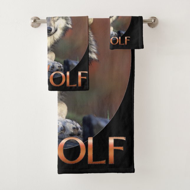 Wolf Lovers Bath Towel Set (Insitu)
