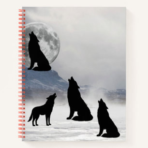 wolf lover's spiral notebook